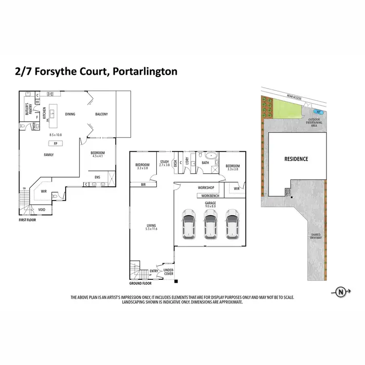 Floorplan of Homely house listing, 1 & 2/7 Forsythe Court, Portarlington VIC 3223