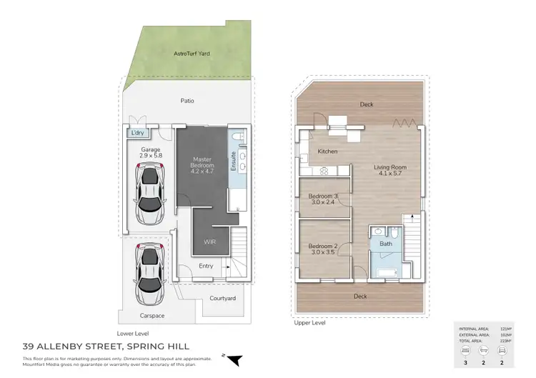 Floorplan of Homely house listing, 39 Allenby Street, Spring Hill QLD 4000