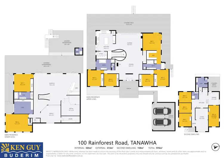 Floorplan of Homely rural property listing, 100 Rainforest Road, Chevallum QLD 4555