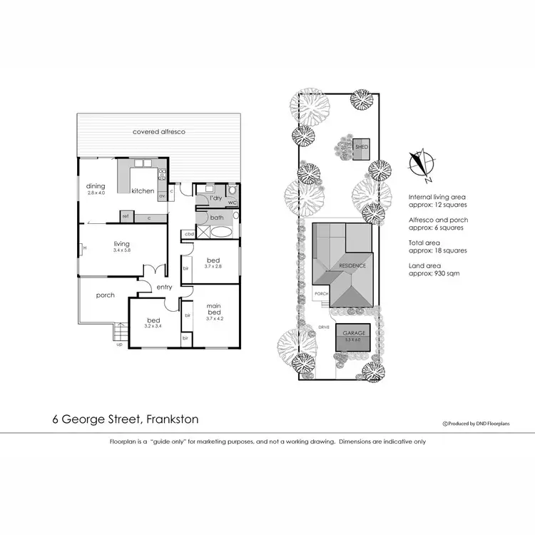 Floorplan of Homely house listing, 6 George Street, Frankston VIC 3199