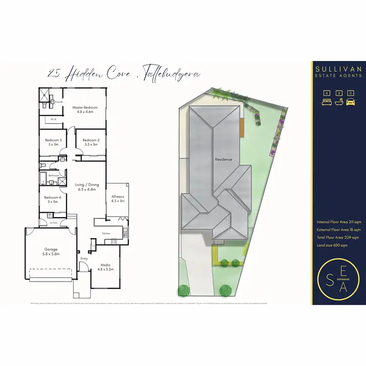 Floorplan of Homely house listing, 25 Hidden Cove, Tallebudgera QLD 4228