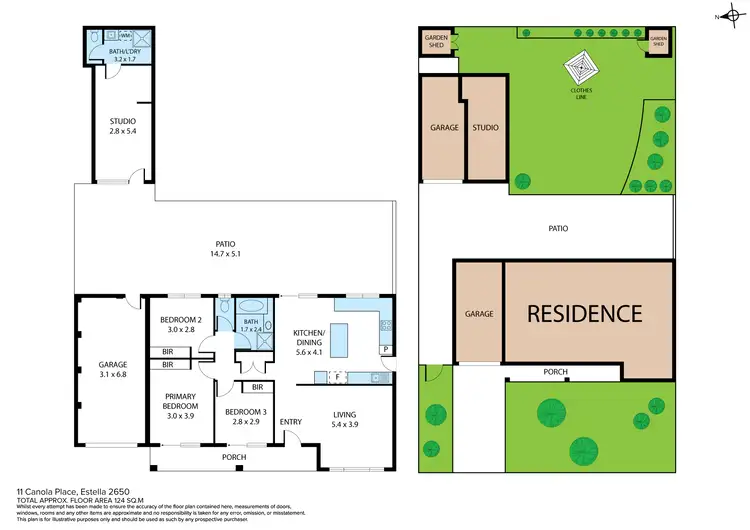 Floorplan of Homely house listing, 11 Canola Place, Estella NSW 2650