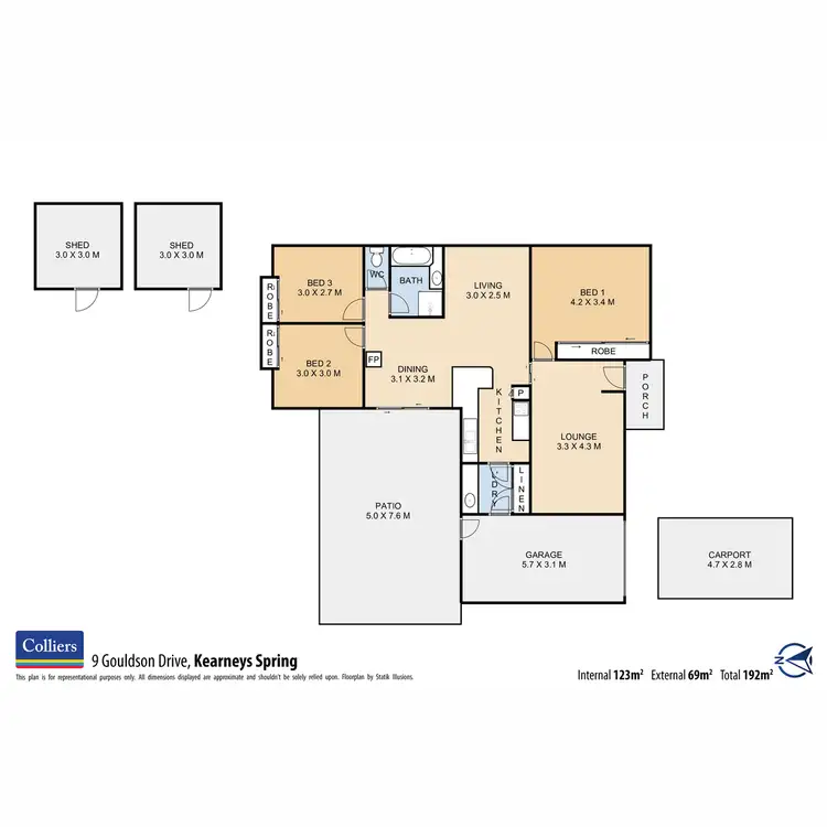 Floorplan of Homely house listing, 9 Gouldson Drive, Kearneys Spring QLD 4350