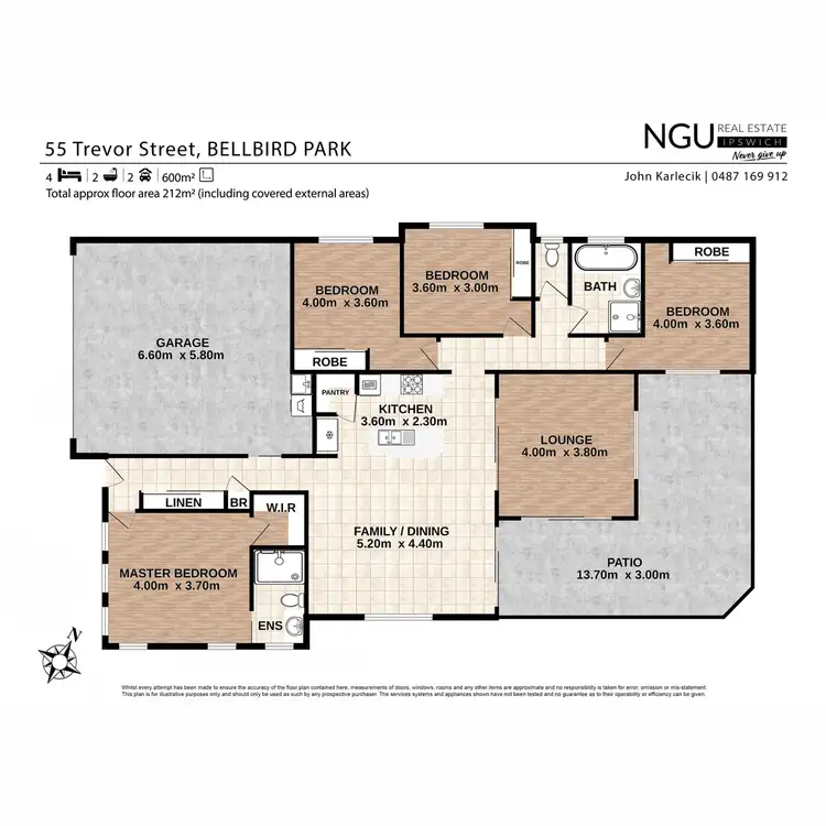 Floorplan of Homely house listing, 55 Trevor Street, Bellbird Park QLD 4300