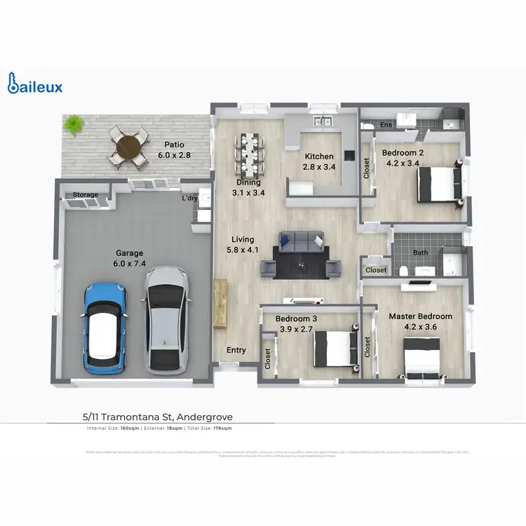 Floorplan of Homely house listing, 5/11 Tramontana Street, Andergrove QLD 4740
