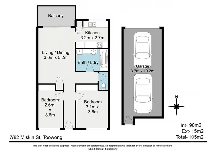 Floorplan of Homely apartment listing, 7/82 Miskin Street, Toowong QLD 4066