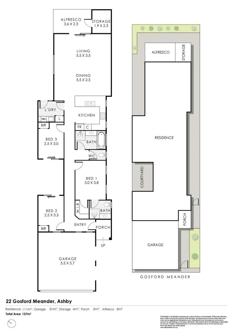 Floorplan of Homely house listing, 22 Gosford Meander, Ashby WA 6065