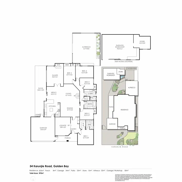 Floorplan of Homely house listing, 54 Karunjie Road, Golden Bay WA 6174