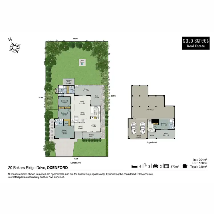 Floorplan of Homely house listing, 20 Bakers Ridge Drive, Oxenford QLD 4210