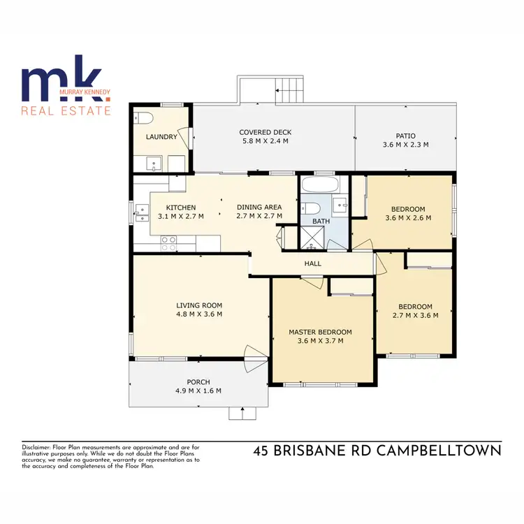 Floorplan of Homely house listing, 45 Brisbane Road, Campbelltown NSW 2560