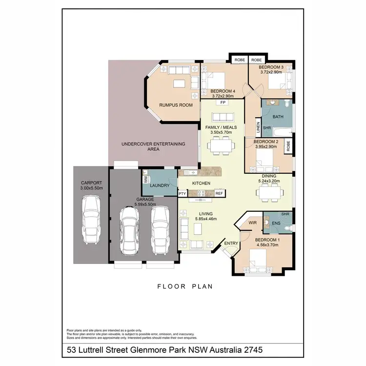 Floorplan of Homely house listing, 53 Luttrell Street, Glenmore Park NSW 2745