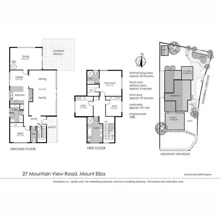 Floorplan of Homely house listing, 27 Mountain View Road, Mount Eliza VIC 3930