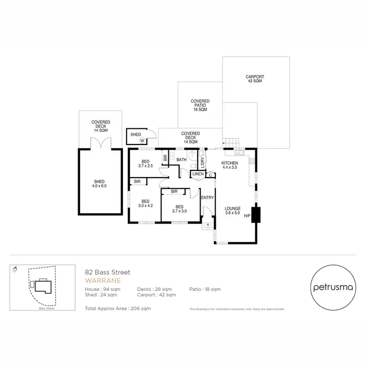 Floorplan of Homely house listing, 82 Bass Street, Warrane TAS 7018