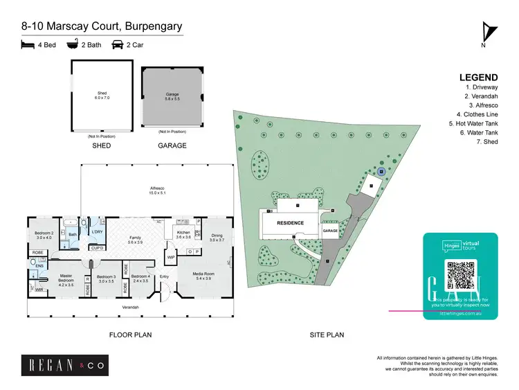 Floorplan of Homely house listing, 8-10 Marscay Court, Burpengary QLD 4505