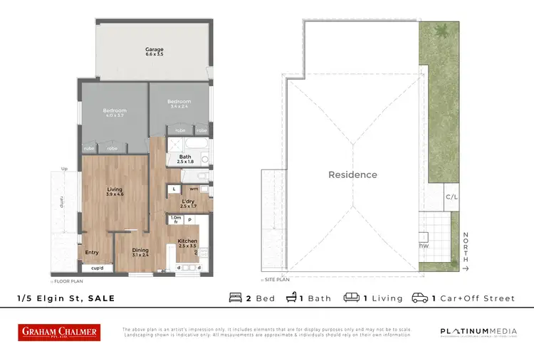 Floorplan of Homely unit listing, 1/5 Elgin Street, Sale VIC 3850