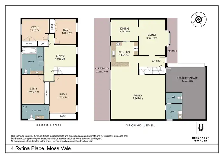 Floorplan of Homely house listing, 4 Rytina Place, Moss Vale NSW 2577