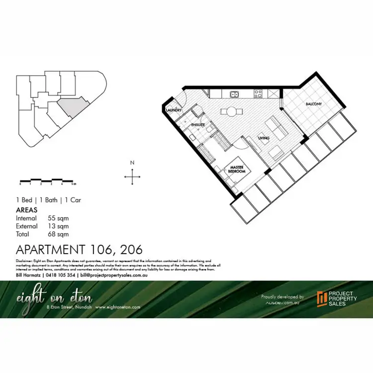 Floorplan of Homely apartment listing, 106/8 Eton Street, Nundah QLD 4012