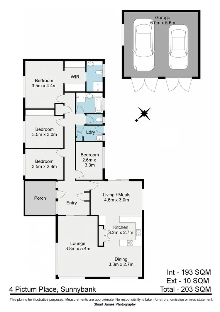 Floorplan of Homely house listing, 4 Pictum Place, Sunnybank QLD 4109
