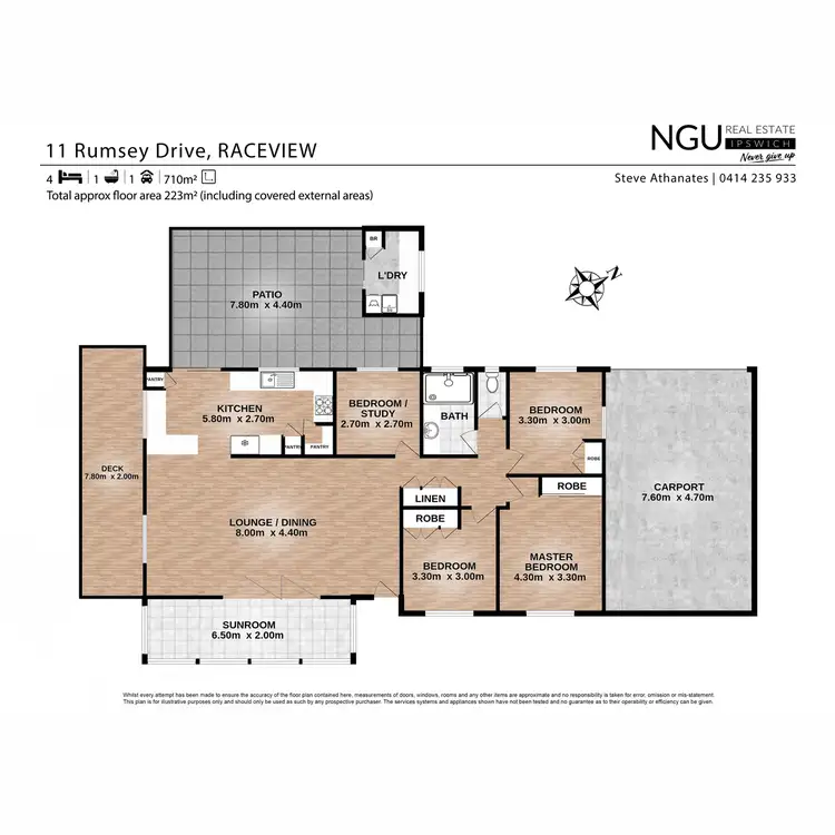 Floorplan of Homely house listing, 11 Rumsey Drive, Raceview QLD 4305
