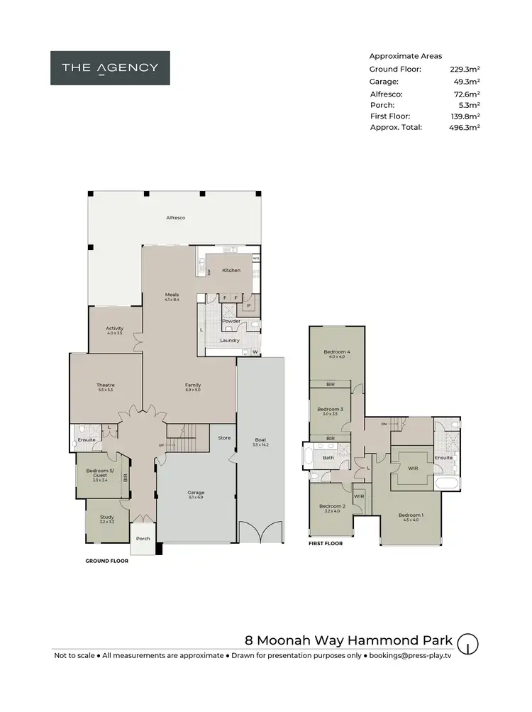 Floorplan of Homely house listing, 8 Moonah Way, Hammond Park WA 6164