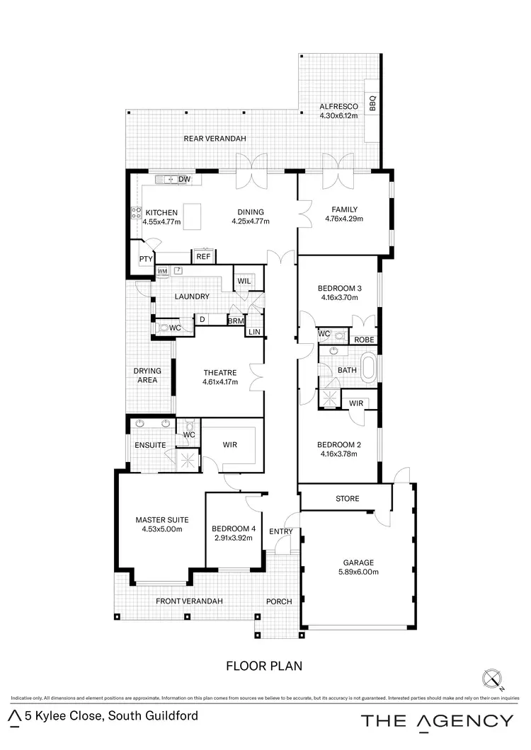 Floorplan of Homely house listing, 5 Kylee Close, South Guildford WA 6055