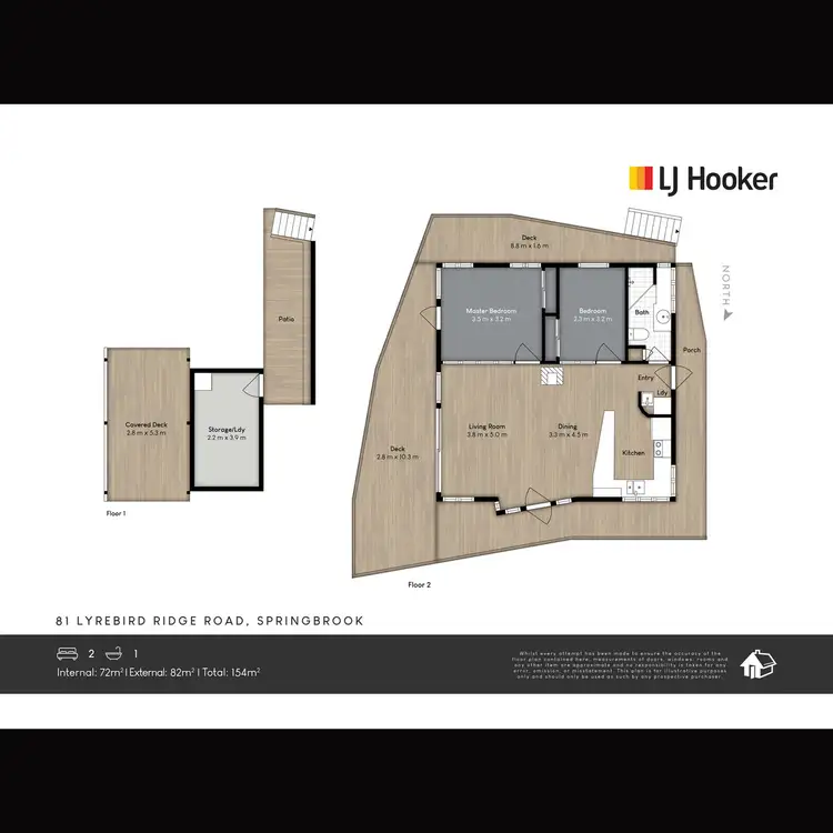 Floorplan of Homely house listing, 81 Lyrebird Ridge Road, Springbrook QLD 4213