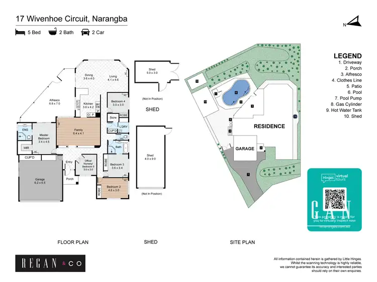 Floorplan of Homely house listing, 17 Wivenhoe Circuit, Narangba QLD 4504
