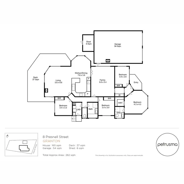 Floorplan of Homely house listing, 8 Presnell Street, Granton TAS 7030
