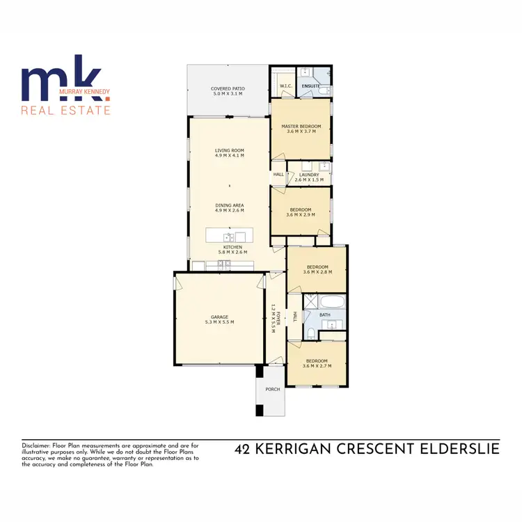 Floorplan of Homely house listing, 42 Kerrigan Crescent, Elderslie NSW 2570