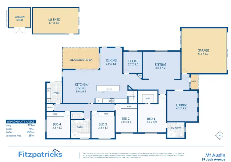Floorplan of Homely house listing, 59 Jack Avenue, Mount Austin NSW 2650