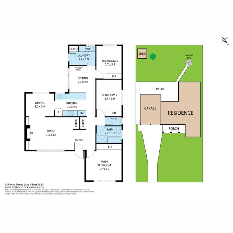 Floorplan of Homely house listing, 12 Vanda Street, Lake Albert NSW 2650
