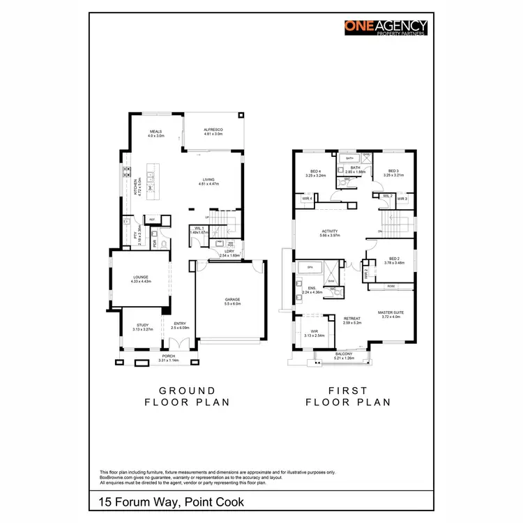 Floorplan of Homely house listing, 15 Forum Way, Point Cook VIC 3030