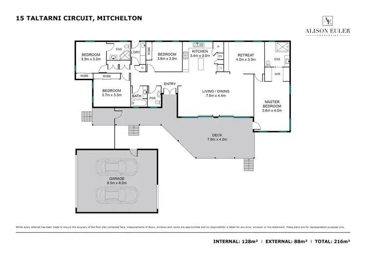 Floorplan of Homely house listing, 15 Taltarni Circuit, Mitchelton QLD 4053