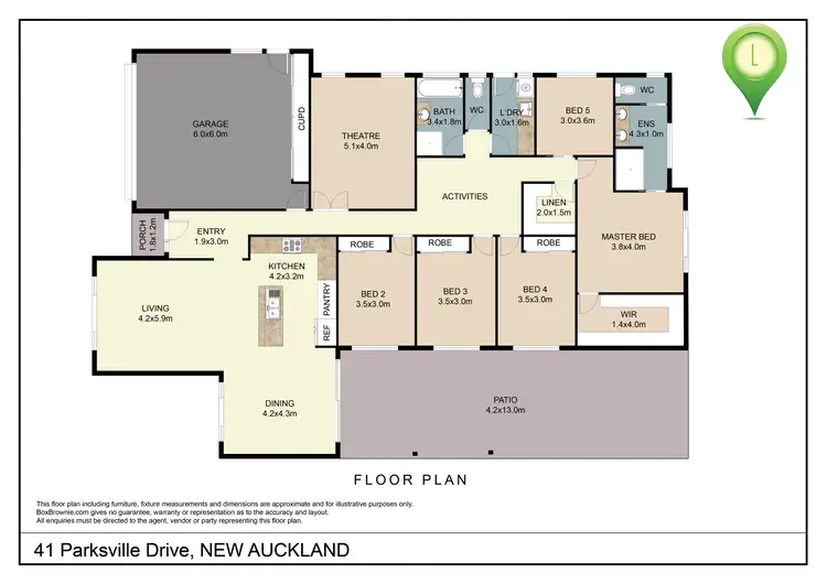 Floorplan of Homely house listing, 41 Parksville Drive, New Auckland QLD 4680