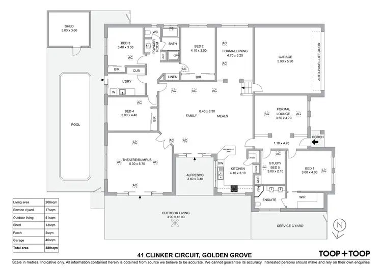 Floorplan of Homely house listing, 41 Clinker Circuit, Golden Grove SA 5125