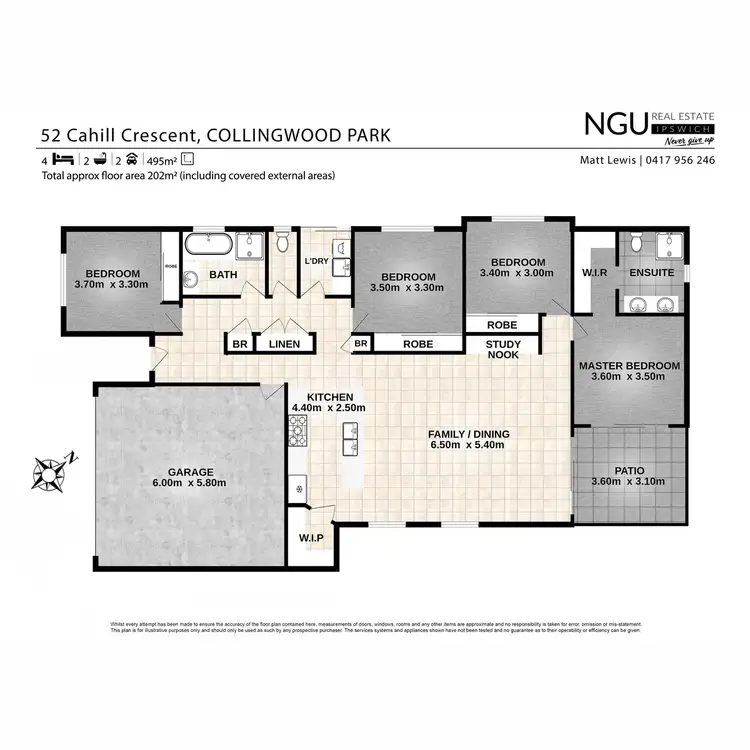 Floorplan of Homely house listing, 52 Cahill Crescent, Collingwood Park QLD 4301