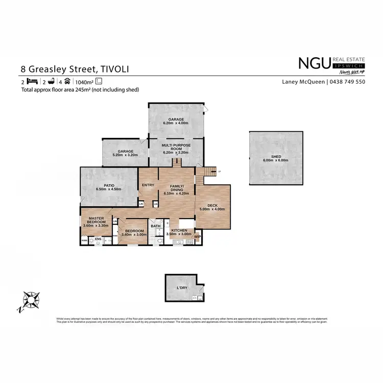 Floorplan of Homely house listing, 8 Greasley Street, Tivoli QLD 4305