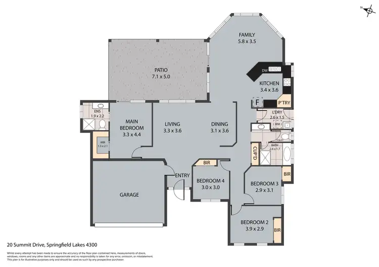 Floorplan of Homely house listing, 20 Summit Drive, Springfield Lakes QLD 4300
