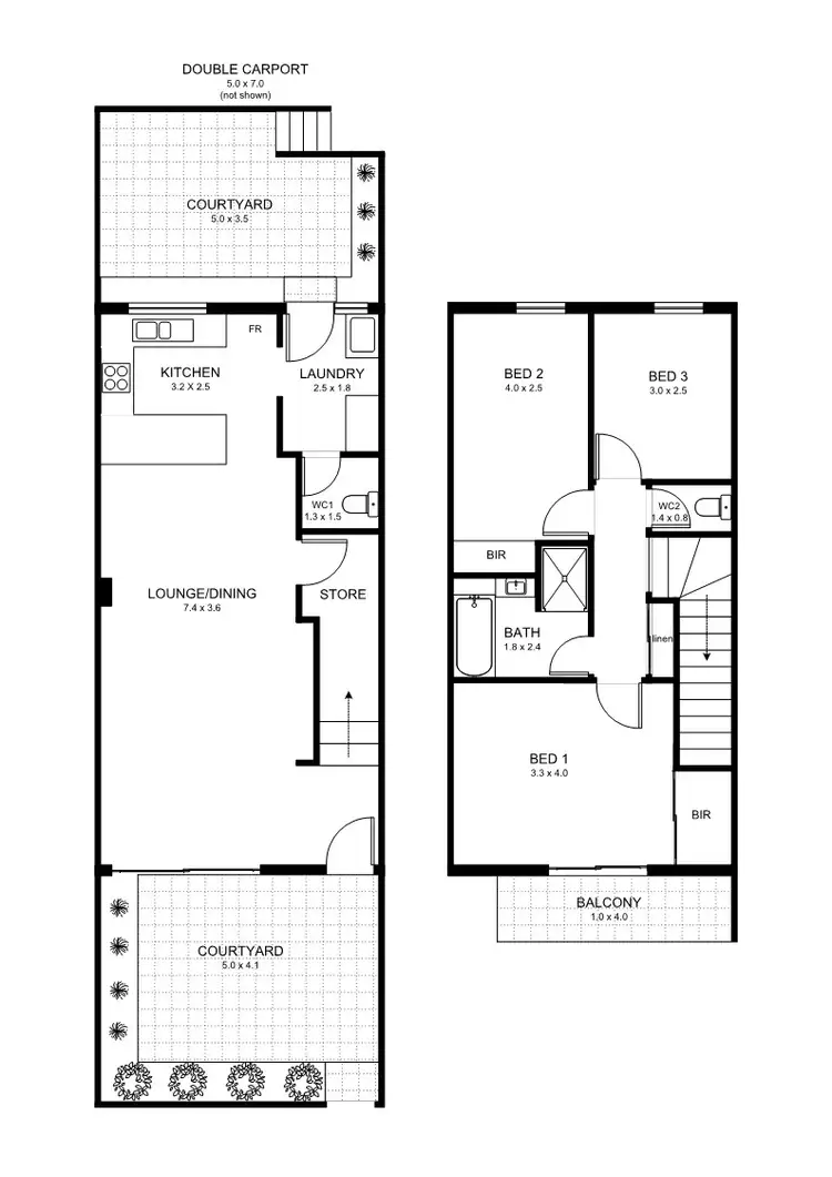 Floorplan of Homely townhouse listing, 13/30 Wellington Street, Mosman Park WA 6012
