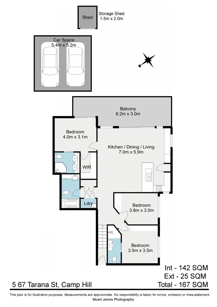 Floorplan of Homely unit listing, 5/67 Tarana Street, Camp Hill QLD 4152