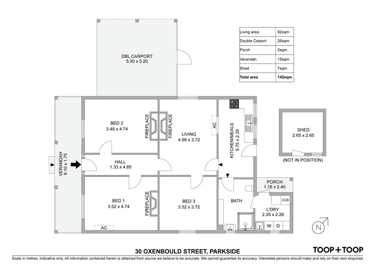 Floorplan of Homely house listing, 30 Oxenbould Street, Parkside SA 5063