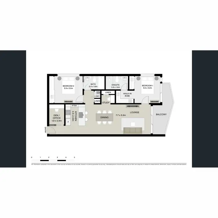 Floorplan of Homely apartment listing, 908/60 Doggett Street, Newstead QLD 4006