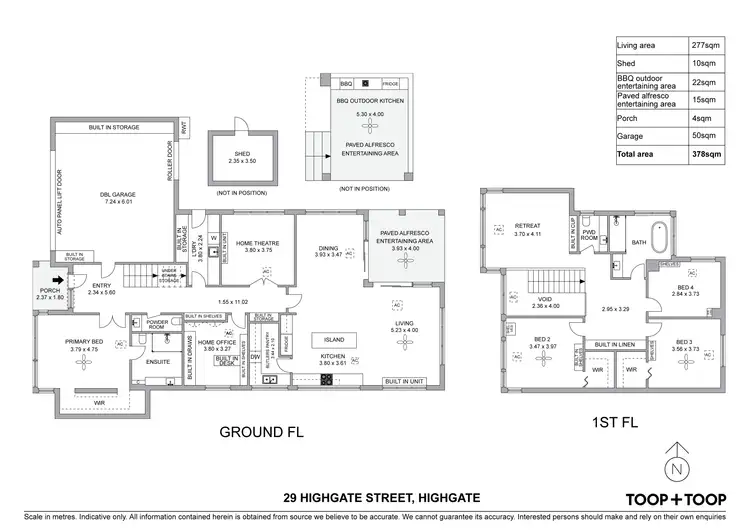 Floorplan of Homely house listing, 29 Highgate Street, Highgate SA 5063