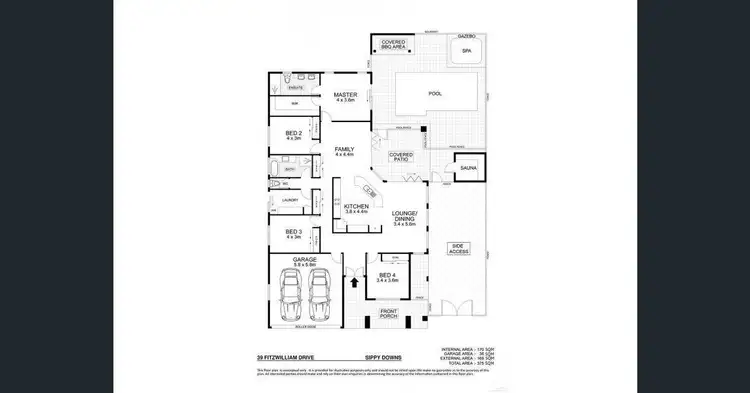 Floorplan of Homely house listing, 39 Fitzwilliam Drive, Sippy Downs QLD 4556