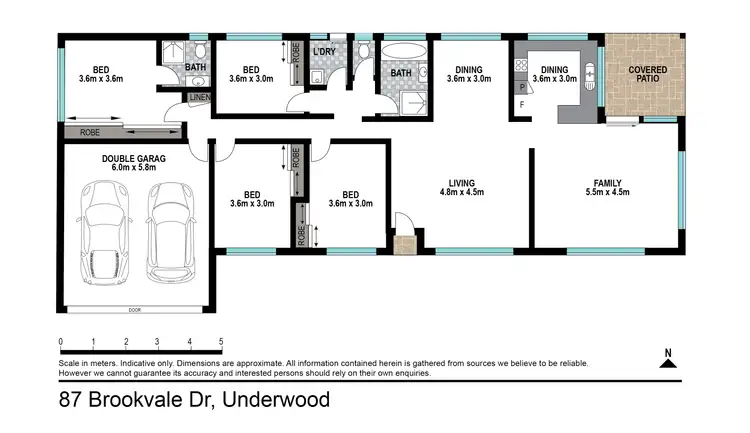 Floorplan of Homely house listing, 87 Brookvale Drive, Underwood QLD 4119