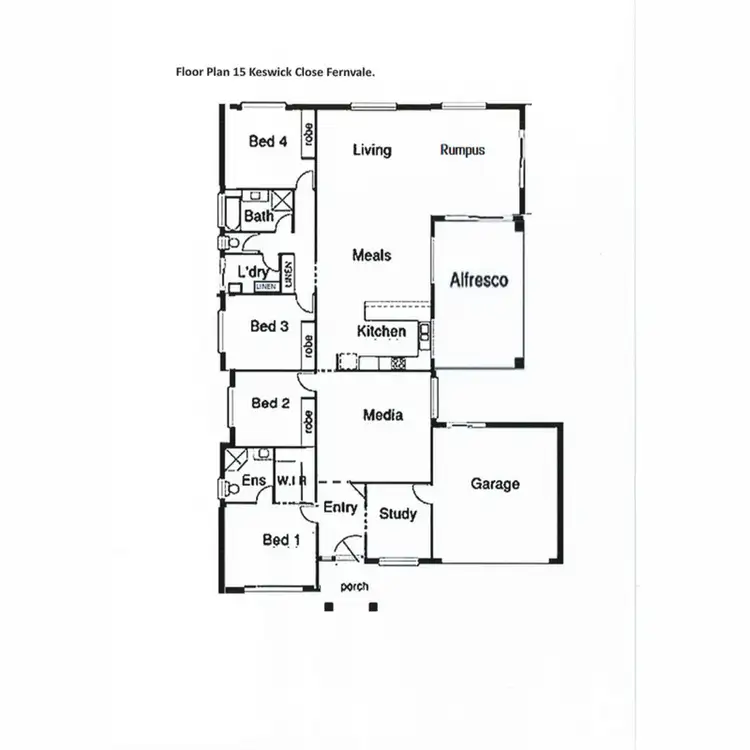 Floorplan of Homely house listing, 15 Keswick Close, Fernvale QLD 4306