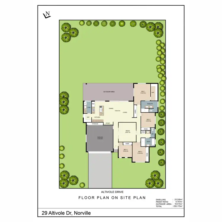 Floorplan of Homely house listing, 29 Altivole Drive, Norville QLD 4670