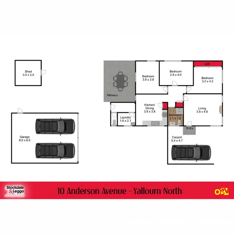 Floorplan of Homely house listing, 10 Anderson Avenue, Yallourn North VIC 3825