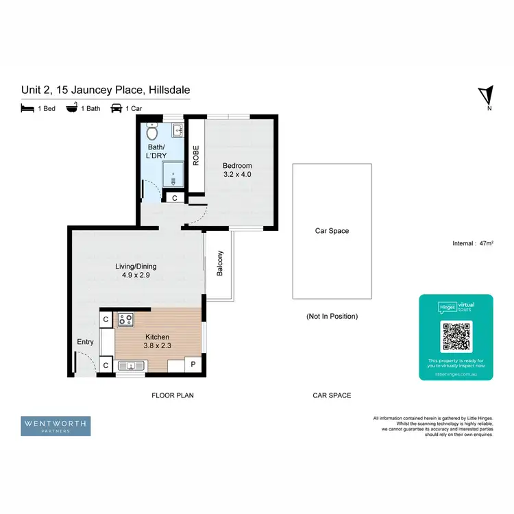 Floorplan of Homely apartment listing, 2/15 Jauncey Place, Hillsdale NSW 2036
