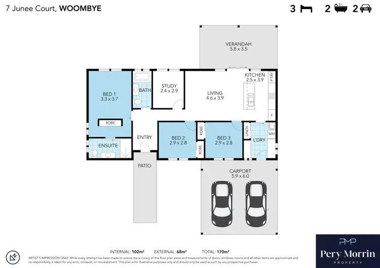 Floorplan of Homely house listing, 7 Junee Court, Woombye QLD 4559
